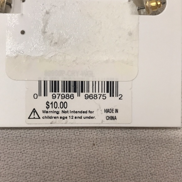 NWT Bay Studio Gold tone and Jewel Earrings - Picture 3 of 4